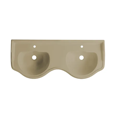 KERASAN Retro, Раковина двойная  120 см с 1 отв. под смеситель, цвет: Nocciola matt