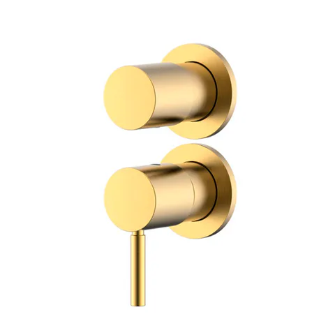 NEMO NM-2356BG Встраиваемый смеситель для душа/ванны из стены на 2 потребителя BRUSH GOLD