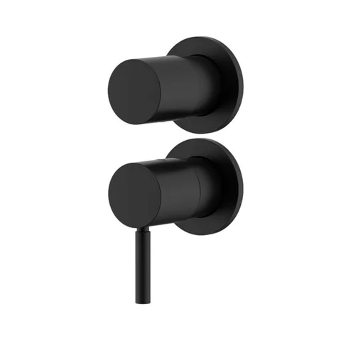 NEMO NM-2356MB Встраиваемый смеситель для душа/ванны из стены на 2 потребителя MATTE BLACK
