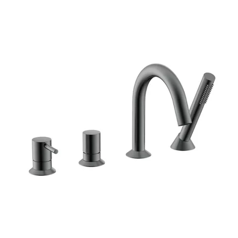 NEMO NM-2352BGM Смеситель для ванны на 4 отверстия BRUSH GUN METAL