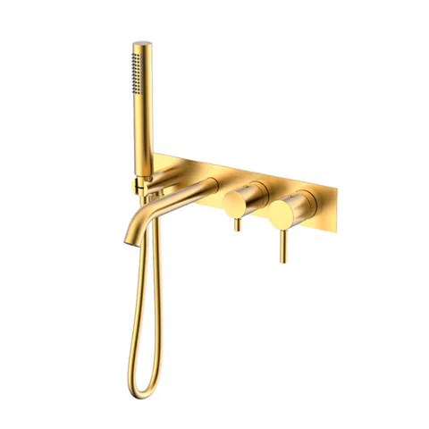 NEMO NM-2353BG Смеситель из стены для ванны BRUSH GOLD