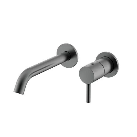 NEMO NM-2313BGM Смеситель для раковины встраиваемый с донным клапаном BRUSH GUN METAL