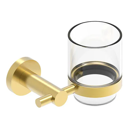 NEMO NM-01021BG Стакан настенный, BRUSH GOLD
