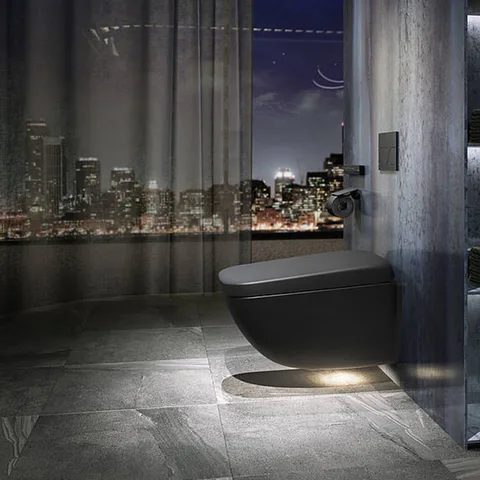 TOTO NEOREST WX1 WASHLET Унитаз подвесной 660*444*367мм, для TCF95180GEU, смыв Tornado, Cefiontect, Rimless, цвет: черный матовый