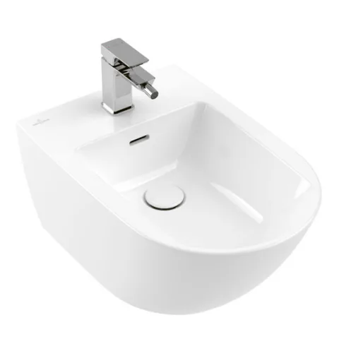 Villeroy&Boch Subway 3.0 Биде подвесное 375*560*270, с 1 отв. под смеситель, цвет Weiß Alpin CeramicPlus