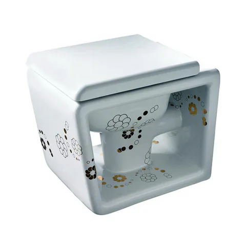 Ceramica Althea Outline сиденье для унитаза с микролифтом, белый/хром