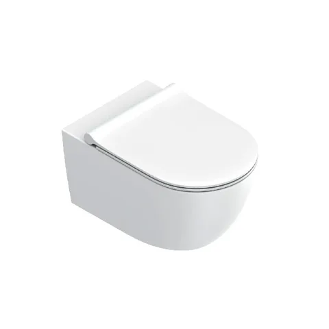 Catalano SFERA Унитаз подвесной 55x35, безободковый, смыв Tornado, покрытие Cataglaze+, 4.5л, без крепежа, цвет белый матовый  (NEW2026)