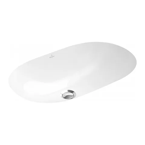 Villeroy&Boch O.novo Раковина встраиваемая под столешницу 530*320*205мм, с переливом, крепеж включен, CeramicPlus, цвет альпийский белый