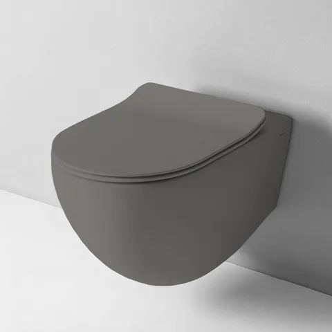 Artceram FILE 2.0  Унитаз подвесной ТУРБО СМЫВ THE.REEL, 36х52 см, с креплениями, цвет grey olive матов (НЕ ПРОИЗВОДИТСЯ!)