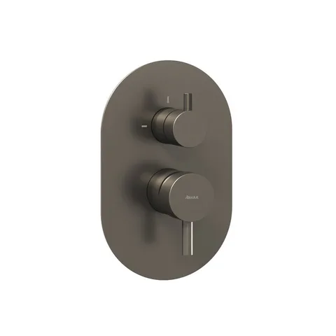 RAVAK Espirit Смеситель скрытого монтажа ES 065.20GB.O2 графит (2 вывода) + нужен RB 07E.50 (X070234)