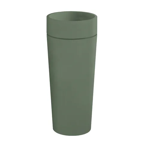 Kerasan  Oke Раковина накладная круглая 40хH15 см, без отв под смеситель, цвет: verde matte (зеленый) (СО склада продаем с колонной 5575/5574)
