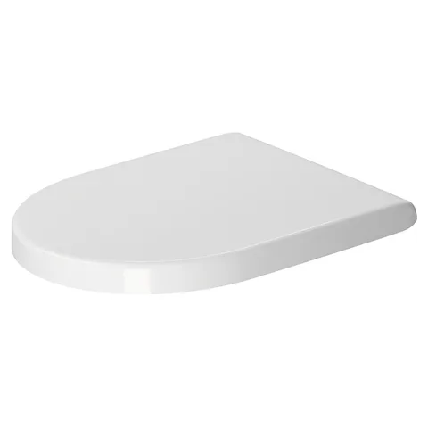 Duravit Starck 3 Сиденье с крышкой , белое ,петли  нерж сталь, без микролифта