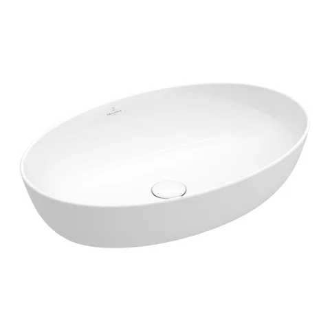 Villeroy&Boch Artis Раковина овальная 610*410*130, без перелива, CeramicPlus, цвет альпийский белый