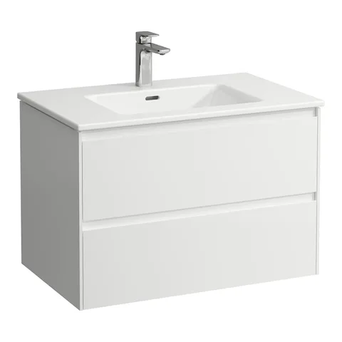 Laufen Pro S КОМПЛЕКТ: база под раковину, 800х500хh535 мм, с раковиной 8.1796.5, 800 мм, с 1 отв для смесит., 2 ящика, вкл. органайзер, белый глянцевы