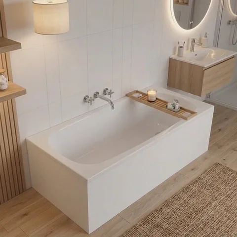 Ideal Standard Dolce Vita Ванна 170x70 см, встраиваемая, акрил, диаметр  слива 52 мм, без панелей, перелива, ножки в комплекте цвет: белый глянец