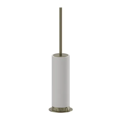 Newform Ionika accessori Напольный ерш  WHITE RESIN, цвет: PVD brushed pale gold