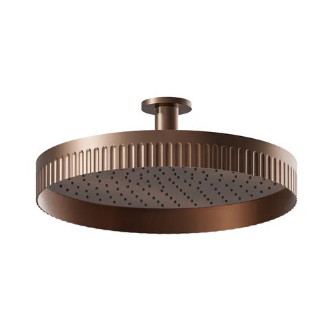 Newform Ionika wellness Верхний душ, потолочный монтаж   Ø 400мм , цвет: PVD brushed copper bronze