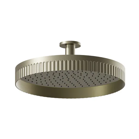 Newform Ionika wellness Верхний душ, потолочный монтаж   Ø 400мм , цвет: PVD brushed pale gold