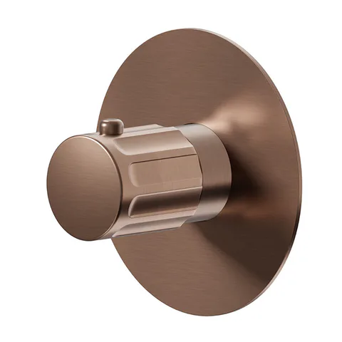 Newform Ionika bagno Внешняя часть термостатического смесителя, цвет: PVD brushed copper bronze