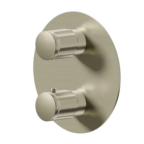 Newform Ionika bagno Внешняя часть термостатического смесителя , цвет: PVD brushed pale gold