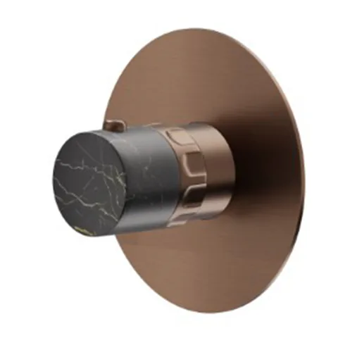 Newform Ionika supreme bagno Внешняя часть термостатического смесителя, цвет: PVD brushed copper bronze