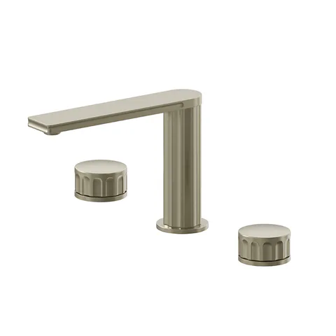 Newform Ionika bagno Смеситель для раковины на 3отв. без донного клапана, цвет: PVD brushed pale gold