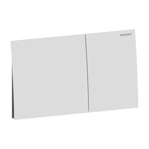 Geberit Sigma70 Клавиша для двойного смыва, квадратная: белый матовый, легкоочищ. покр., B=25см
