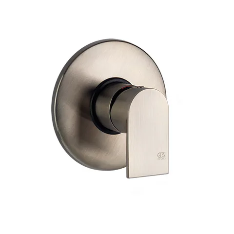 Gessi Emporio Via manzoni Смеситель встраив на 1 выход., внешняя часть, цвет: Finox Br. Nickel (без внутр части 38222)