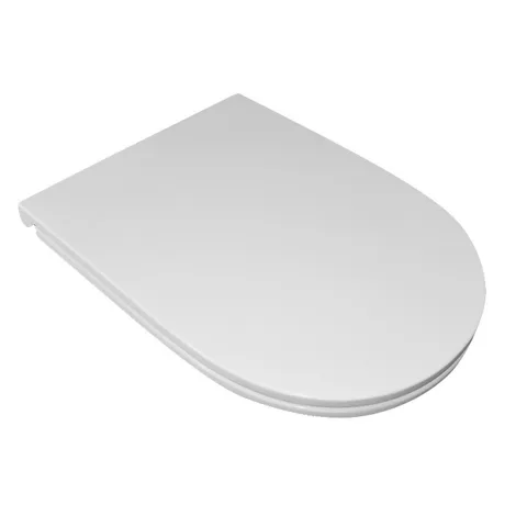 KERASAN Aquatech сиденье SLIM для унитаза,цвет белый, с микролифтом,  шарниры хром