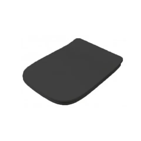 Artceram A16 MINI Сиденье для унитаза MINI с микролифтом, цвет: черный матовый, петли: хром
