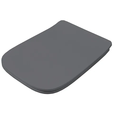 Artceram A16 Крышка с сиденьем Slim для унитаза, механизм soft-close, цвет blu denim/хром