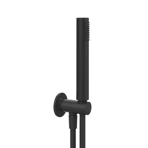 GESSI INCISO Душевой комплект, +  вывод, держатель, шланг 1,50 м и душевая лейка, цвет черный матовый