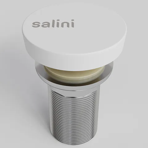 Salini Донный клапан для раковины  D504 "Up&Down"для Alda/Marea/Luce, S-Sence, цвет: белый глянцевый