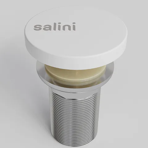 Salini Донный клапан  для раковины  D502 "Up&Down" для Armonia, Gloria 312, цвет: S-Sense, белый глянцевый