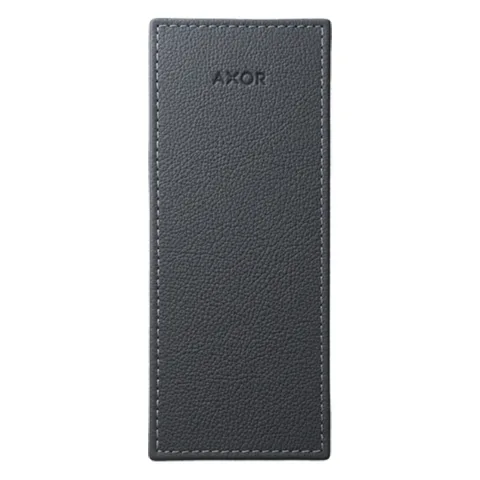 AX MyEdition Панель для смесителя на излив 150, кожа, цвет: серый