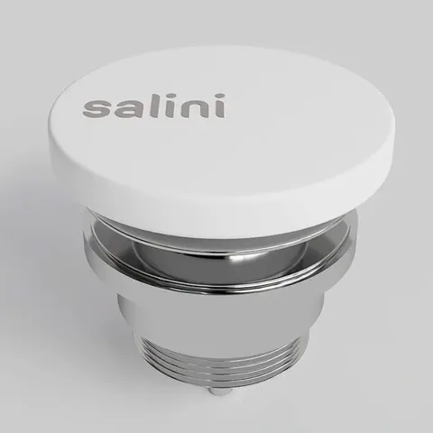 Salini Клапан донный фиксированный  D 604  S-Sense глянцевый, для раковины цвет: белый