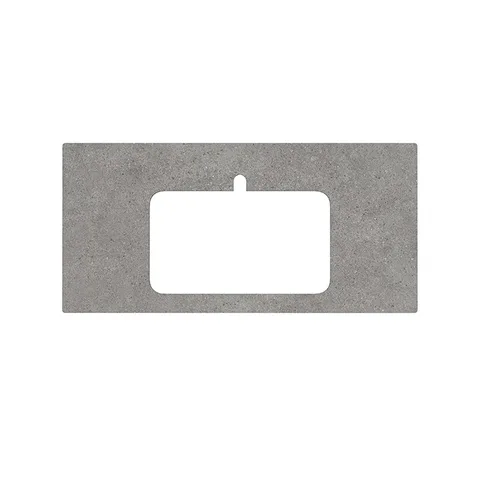 Kerama Marazzi Столешница из керамогранита для раковин, встраиваемых сверху Фондамента 100, серая  (Цена по Распродаже)