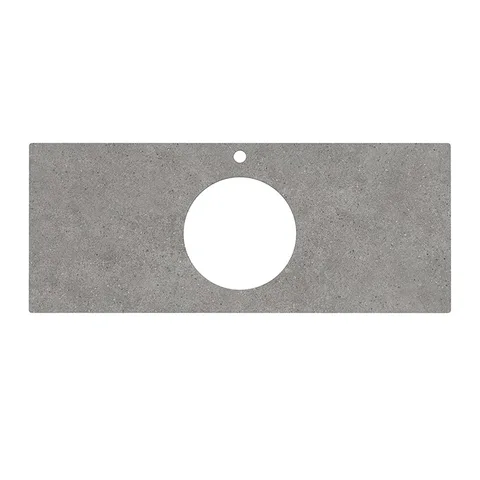 Kerama Marazzi Столешница из керамогранита для накладных раковин Фондамента 120, серая  (Цена по Распродаже)