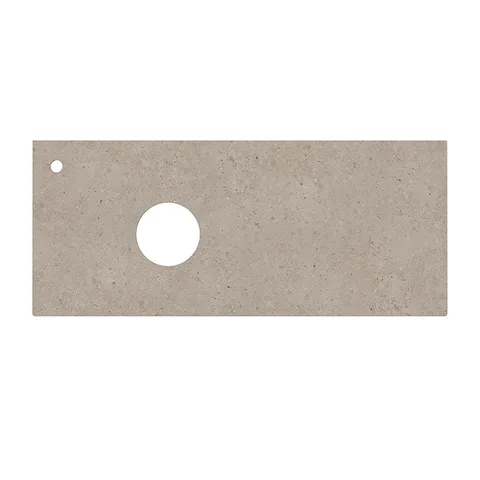 Kerama Marazzi MAGICA Столешница из керамогранита для накладных раковин Риккарди 120 см, бежевый матовый