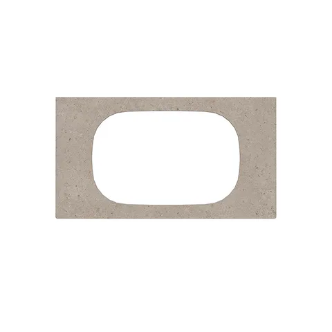 Kerama Marazzi MAGICA Столешница из керамогранита для раковин, встраив. сверху Риккарди 90 см, бежевый мат. (без отв.)