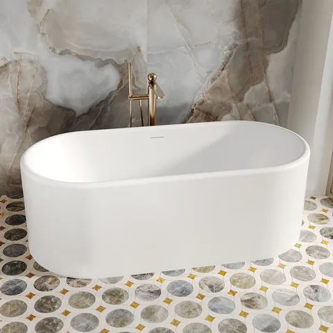 Salini Perla Plus Ванна  170x80x60.5 см в отдельностоящая, интегрир. слив-перелив, донный клапан, сифон, ножки , S-Sense глянец, цвет белый