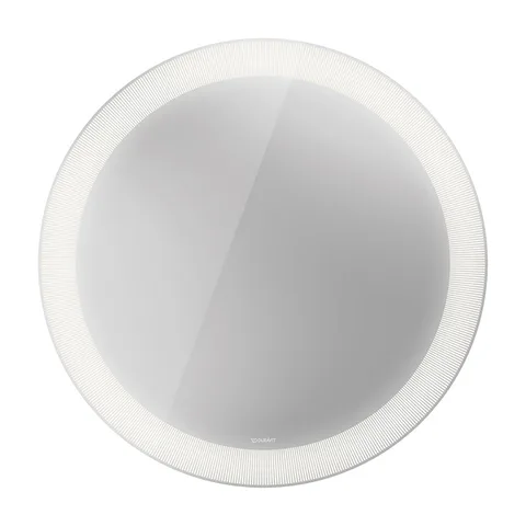 Duravit Happy D.2 Plus Зеркало круглое d900 мм, декор: radial, LED 3500, 41w, сенсор, регулировка яркости, приглушение света + выключатель