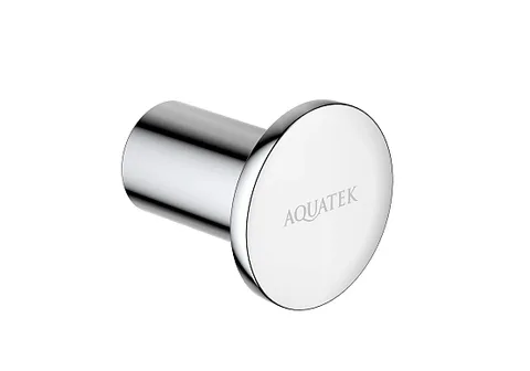Лаконичный крючок для полотенец в ванную AQUATEK ЛИРА AQ4401CR, хром