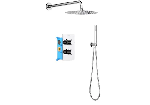 Смеситель с душем термостат AQUATEK AQ1376CR ЕВРОПА 3 в 1