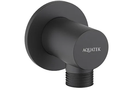 Шланговое подсоединение AQUATEK, матовый черный AQ2456MB