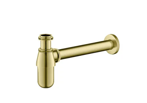 Сифон для раковины в ванную AQUATEK AQ6014BG, шлиф.золото