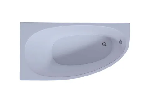 Акриловая асимметричная ванна Aquatek Eco-Friendly Дива 160х90 без фронтального экрана, без гидромассажа, без опоры(каркаса), левая