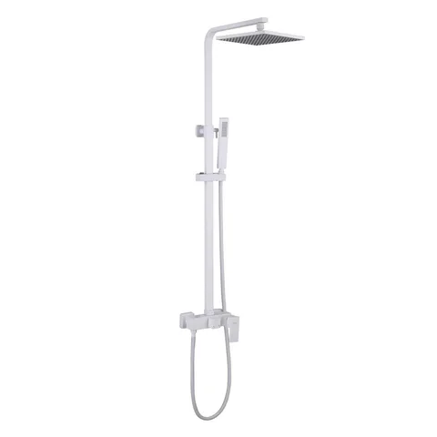 Душевая стойка ABBER Daheim AF8220WL без излива, белая матовая
