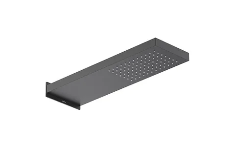 Настенный верхний душ 550*170*30 мм AQUATEK, матовый черный AQ2084MB