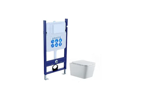 Комплект Set AQUATEK Либра N-14 унитаз Aquatek Либра Н AQ0530N-00 + сиденье-микролифт + инсталляция Aquatek INS-0000014